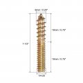 Uxcell 1 4-20x1-1 2 Hanger Bolts 8pcs Double Ended Screws Wood Dowel For Furniture