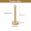 Uxcell M4x30mm Knurled Thumb Screws 4pcs Flat Head Fully Threaded Brass Bolts Grip Knobs Fasteners