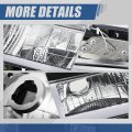Auto Dynasty 4pcs U-led Drl Composite Headlights Assembly And Bumper Lamps Compatible With Chevy Gmc Tahoe Blazer C K Suburban