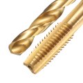 Tap And Drill Bit Set 1pcs M8 X 1 25 Metric Straight Flute Thread Screw Taps 6 8mm Twist Bits Titanium Coated Hss-6542 Tapping 