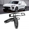 Terisass 3pcs Set Car Key Fob Cover Case Shell Carbon Fiberless Entry Remote Key Protector Fit For Porsche Cayman Macan Boxster