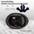 Bluetooth Modular Motorcycle Helmet Dot Ece Approved Full Face Flip Up Anti-fog Double Visor Built-in Dual Speaker With