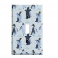 Gotham Decor Dancing Ice Penguins Light Switch Covers Single Toggle Plate 