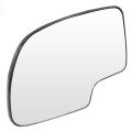 Driver Side Mirror Glass Smooth For Chevy Silverado Pickup Suburban Tahoe Gmc Sierra Yukon Manual Adjustment Chrome Convex 