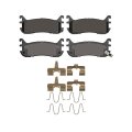 Disc Brake Pad Set For Mazda Miata 1999 2000 2001 2002 Front Active Performance Series Mechanical Wear Sensor 1 69 In Height 4