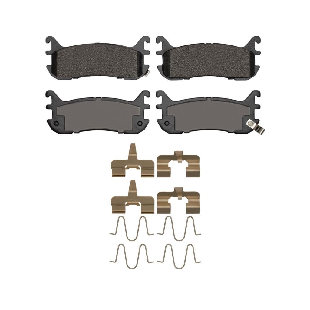 Disc Brake Pad Set For Mazda Miata 1999 2000 2001 2002 Front Active Performance Series Mechanical Wear Sensor 1 69 In Height 4