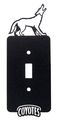 Usd University Of South Dakota Coyotes Single Light Switch Plate Cover Black Wrinkle Powder Coat 18 Gauge Steel 2 875 In Wide X 
