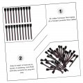 Doitool 40pcs Rgb Connector Cables Plug Adapter Controller Led Lights Strips Tape Rope Jumper Strip Light Connectors