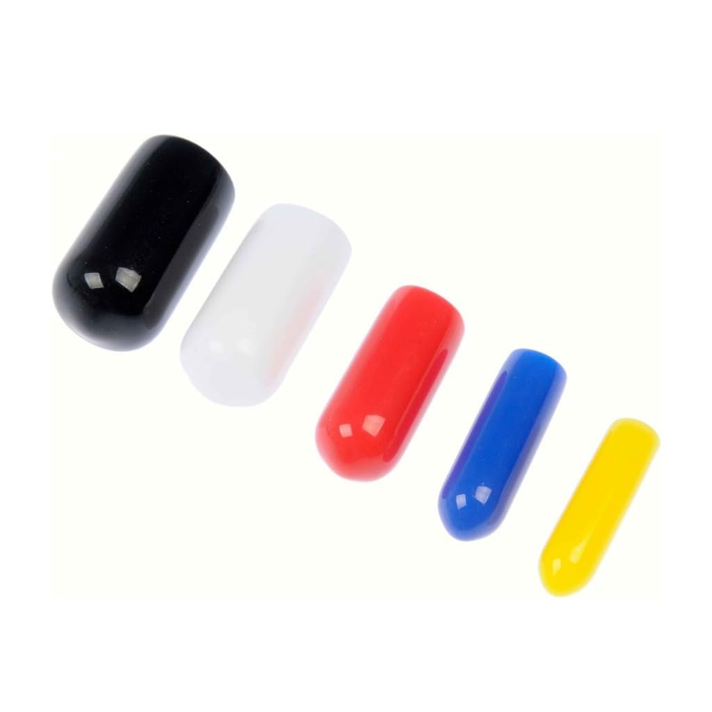 Vacuum Cap Assortment Vinyl 1 8 In Yellow 36 Blue 1 4 Red 5 16 White Black Includes Of Each Size And Colocuum Cap Assortment