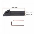 Uxcell Indexable Cnc Lathe Turning Tool Holder 93a Mvjnr2020k16 3 4 Shank 40cr Steel Carbide For Grooving Threading