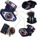 Procompany Carburetor With Free Air Intake Manifold Pipe And Fuel Filter 18mm 2-pin Male Plug Electric Choke For Gy6 50cc 49cc