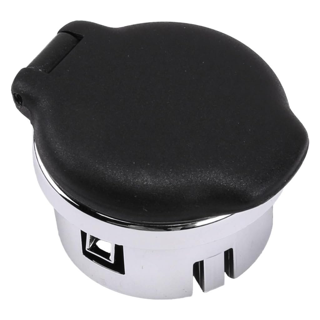 Power Outlet Cover For Chevy Silverado 2500 2007 2014 Ebony Black Plastic 0 87 Inside Diameter 1 06 In Outside Tether Attached