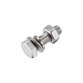 Uxcell M6 X 20mm Hex Head Screws Bolts Nuts Flat Lock Washers Kits 304 Stainless Steel Fully Thread Hexagon 6 Sets
