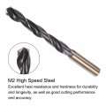 Uxcell 2pcs Jobber Drill Bits 13mm 0 512 Black Nitride Gold Titanium Coated M2 High Speed Steel Hss Twist For Stainless