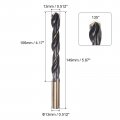 Uxcell 2pcs Jobber Drill Bits 13mm 0 512 Black Nitride Gold Titanium Coated M2 High Speed Steel Hss Twist For Stainless