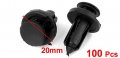 Uxcell 100 Pcs 10mm Diameter Weatherstrip Plastic Rivet Fastener Clip For Suv