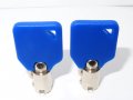 En2 Epco2 Elevator Keys Epc02 With Blue Caps For Easy Id Handling Commonly Used On Many Craft Elevators And Some Schindler 