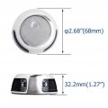Deck Mount Stainless Steel Bi Color Bow Light Red And Green Led For Boat Pontoon Yacht Waterproof Ip66 12v 2w Boats Up To 39 4