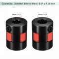 Uxcell Shaft Coupling 8mm To 9mm Bore L25xd20 Aluminum Alloy Flexible Coupler Joint For Servo Stepped Motor