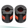 Uxcell Shaft Coupling 8mm To 9mm Bore L25xd20 Aluminum Alloy Flexible Coupler Joint For Servo Stepped Motor
