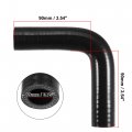 X Autohaux 1 Set 19mm 0 75 Id 90 Degree Elbow Engine Silicone Hose Black