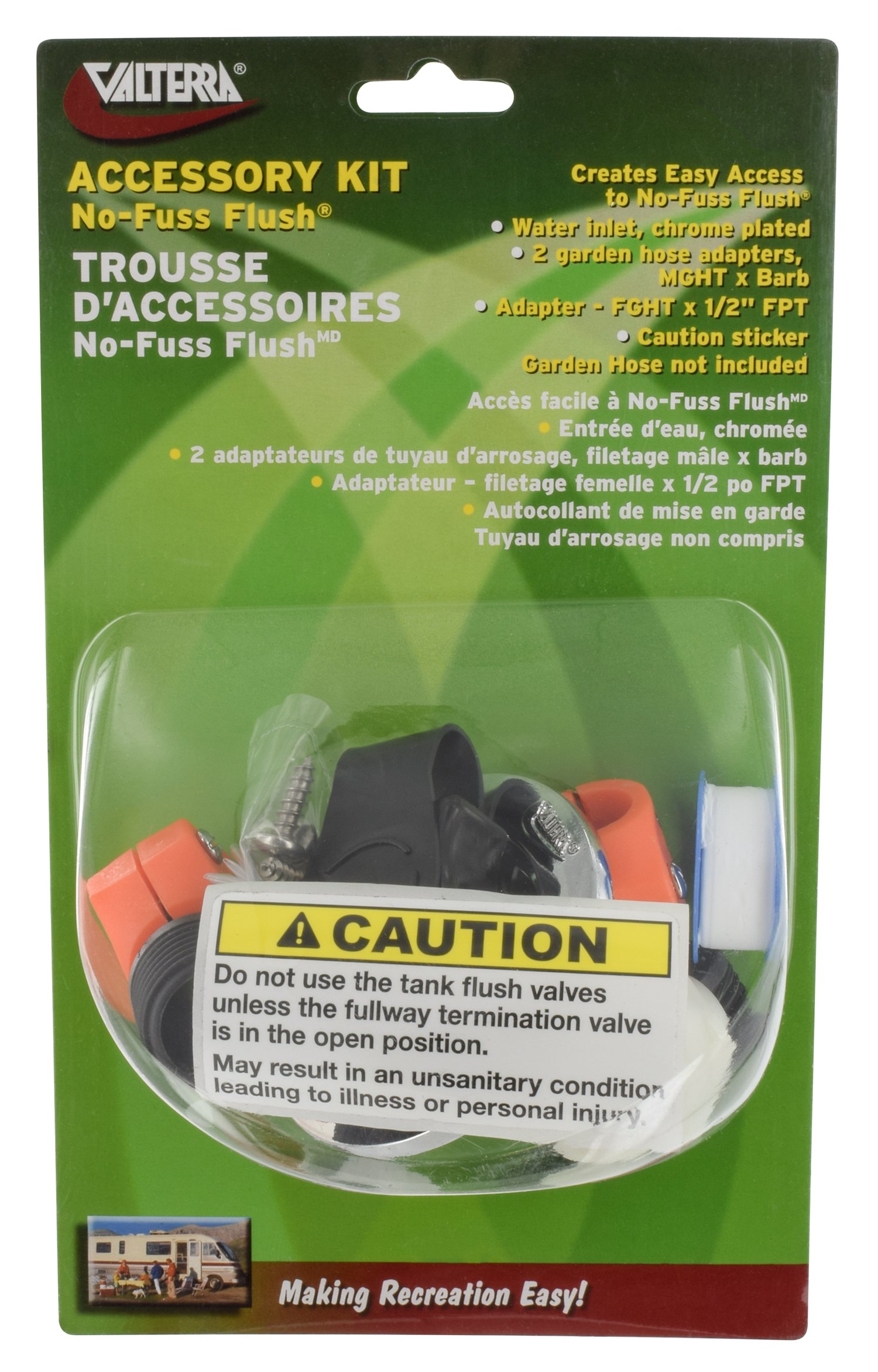 A71 No-fuss Flush Accessory Kit Yellow Rv Freshwater Hose And Fittings