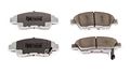 Z26-948 Carbon Fiber Ceramic Front Brake Pads For Honda Civic 2003 2015 And Acura Ilx 2013 2014 With Installation Hardware 