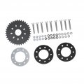 Aramox Motorized Bike Sprocket 36t Rear With 9 Hole Installation Kits For 49cc 66cc 80cc Motorised 36 Teeth Flat Sprocket
