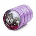 Grey Wolves And Moon Valve Stem Caps For Tire Rim Wheel Aluminum Purple