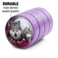 Grey Wolves And Moon Valve Stem Caps For Tire Rim Wheel Aluminum Purple