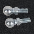 Qiilu Stainless Steel Ball Stud 2 Pcs Car Bolt M8 For Gas Struts Ended Bonnet