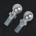 Qiilu Stainless Steel Ball Stud 2 Pcs Car Bolt M8 For Gas Struts Ended Bonnet