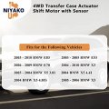 Niyako 4wd Transfer Case Actuator Shift Motor With Sensor Replacement                                         Fit 2003-2010 E83