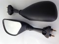 Httmt Mt075- Motorcycle Black Oem Aftermarket Racing Mirrors Compatible With 2003-2004 Kawasak Zx-6rr Zx-6r 636