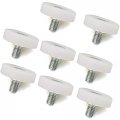 8pcs Bearing Nylon Small Pulley Drawer Plastic Iron Sheet Cabinet Positioning Roller File 19mm 