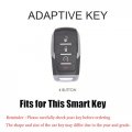 Hibeyo 4 Button Key Fob Cover For Dodge Ram 1500 Ram1500 Ram2500 Trx 2021 2020 Chrysler Couve Jeep Grand Cherokee Accessories