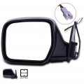 Ocpty Driver Side Mirror For 1990-1997 Toyota Land Cruiser Outside Accessories Easy-adjustable Manual Folding Non-heated View