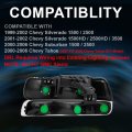 Headlights Assembly Fog Lights Fit Chevy Silverado 1999-2002 Tahoe Suburban 2000-2006 Headlamp Lamps Set W Bumper Clear Lens