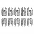 Uxcell Self Tapping Threaded Inserts 15pcs Inner M8-1 25 Outer M12x15 303 Stainless Steel Slotted Thread Repair Nuts