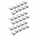 30-pack 3 8 Steel D Rings Clips Tie Down Rope Chain For Snowmobile Boat Quad