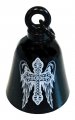 Kustom Cycle Parts Gloss Black Eagle Angel Wings Motorcycle Evil Spirits Biker Guard Bell Our Customs Are Universal And Works