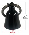 Kustom Cycle Parts Gloss Black Eagle Angel Wings Motorcycle Evil Spirits Biker Guard Bell Our Customs Are Universal And Works