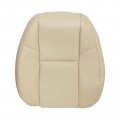Secosautoparts Driver Or Passenger Top Lean Back Armrest Cover Leather Perforated Seat Ebony Tan Fit For Cadillac Escalade