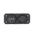 Digital Dc Voltmeter Led Dual 2 Usb Port Charger Car Boat Marine Power Socket Panel Design