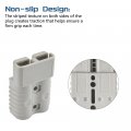 175a Battery Quick Disconnect Connector Plug Kit For Trailer Winch Universal Connect System With Rubber Boot Covers And