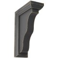 Ekena Millwork Bktwd02x05x07habl Hamilton Traditional Vintage Decor Bracket 2 1 4 W X 5 D 7 H Black 