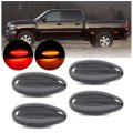 Hecasa Led Side Marker Light For 01-07 Chevy Silverado Gmc Sierra 1500 01-14 2500hd 3500hd Dual Rear Wheel Lamp L R Smoke Lens 