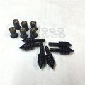 Universal Fit Black Motorcycle Spike Bolts Windscreen Fairings License Plate 6pcs With Mounting Part Honda Yamaha Kawasaki