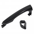 Xtremeamazing Glossy Black Outside Front Left Door Handle And Cap For Elantra 2017-2020 