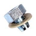 Oil Drain Plug For Mitsubishi Mirage G4 2017 2025 Steel Silver Standard Replacement 9247 14027 113115193 5 8 Bolt Grade Hex 